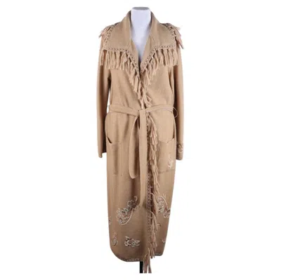 Pre-owned Escada . Wool/cashmere/silk Cardigan. Size 36 (germany) In Brown