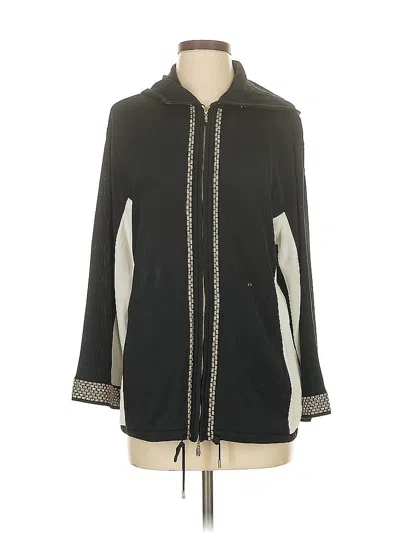 Pre-owned Escada Zip Up Hoodie In Black