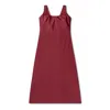 Escale Women's Burgundy Ring-back Maxi Dress In Burgundy