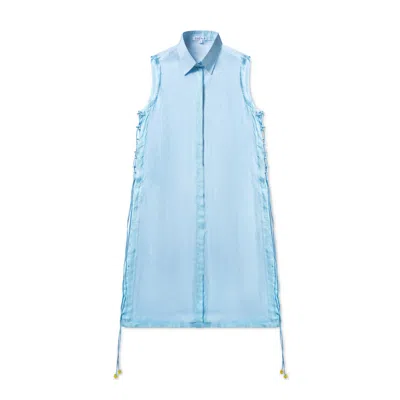 Escale Women's Pastel Blue Sleeveless Top