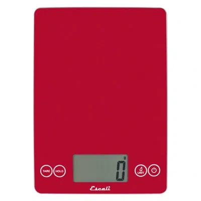 Escali Arti 15 Lbs Digital Kitchen Scale In Metallic Rio Red