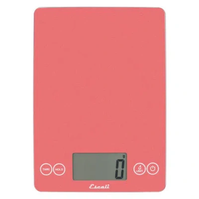 Escali Arti Glass Digital Scale In Pink