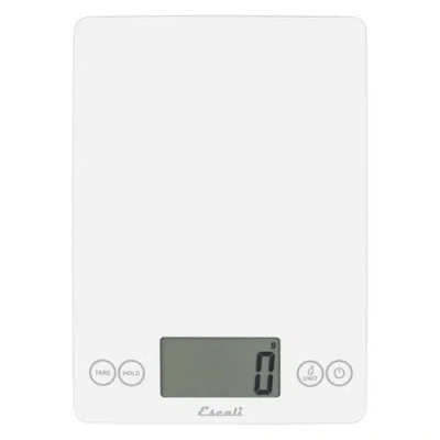 Escali Arti Glass Digital Scale In White