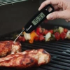 Escali Compact Folding Digital Thermometer In Black