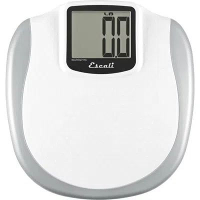 Escali Extra Large Display Bathroom Scale In White