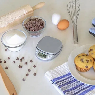 Escali Pico Digital Kitchen Scale In Silver