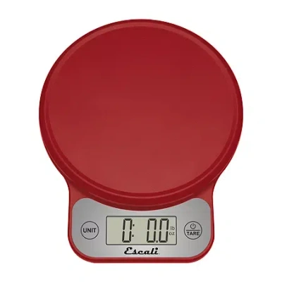 Escali Telero Digital Kitchen Scale In Red