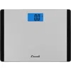 Escali Wide Body Glass Lcd Digital Scale In Gray