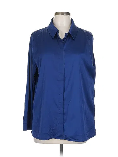 Pre-owned Escalier 3/4 Sleeve Blouse In Blue