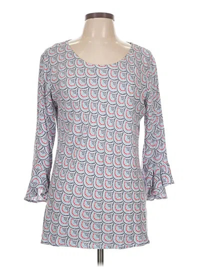 Pre-owned Escapada 3/4 Sleeve Blouse In Gray