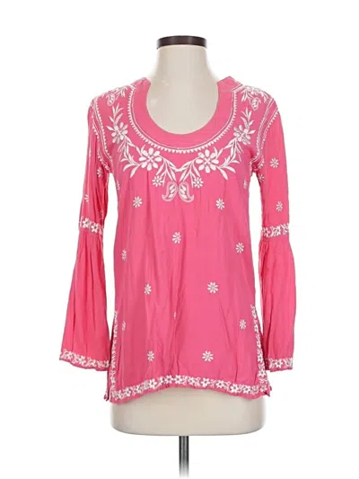 Pre-owned Escapada 3/4 Sleeve Blouse In Pink