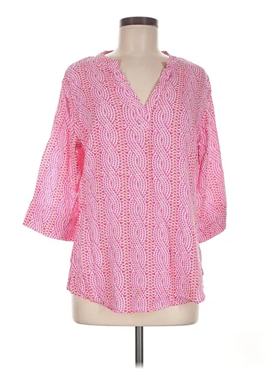 Pre-owned Escapada 3/4 Sleeve Blouse In Pink