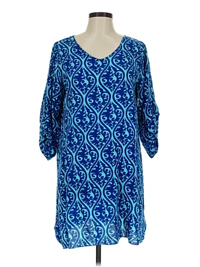 Pre-owned Escapada Casual Dress In Blue
