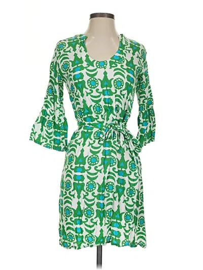 Pre-owned Escapada Casual Dress In Green