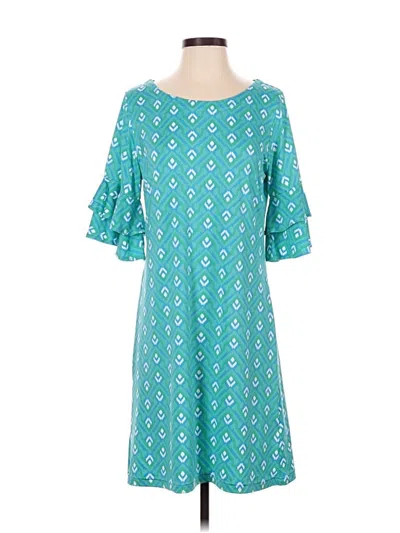 Pre-owned Escapada Casual Dress In Teal