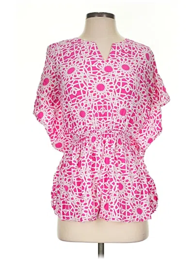 Pre-owned Escapada Kimono In Pink