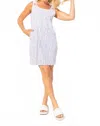 Escape By Habitat Bali Stripe Cotton Dress In White In Multi