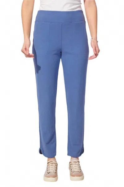 Escape By Habitat Butter Rib Knit Saturday Pants In Denim In Blue