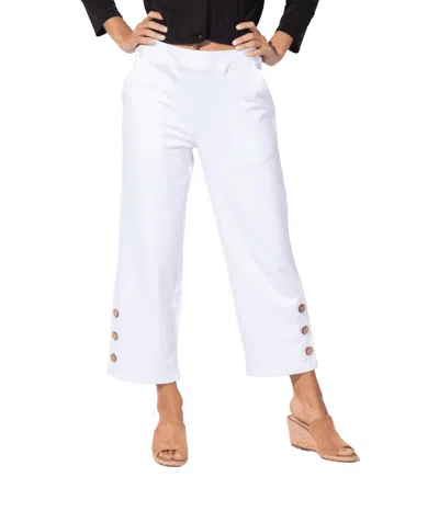 Escape By Habitat Button Flood Pant In White