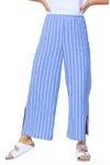 Escape By Habitat Catalina Stripe Cabana Pants In Riveria In Blue