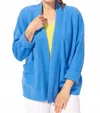 Escape By Habitat Cool Breeze Terry Sundown Jacket In Riviera In Blue