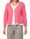 Escape By Habitat Cotton Slub Easy Jacket In Watermelon In Pink