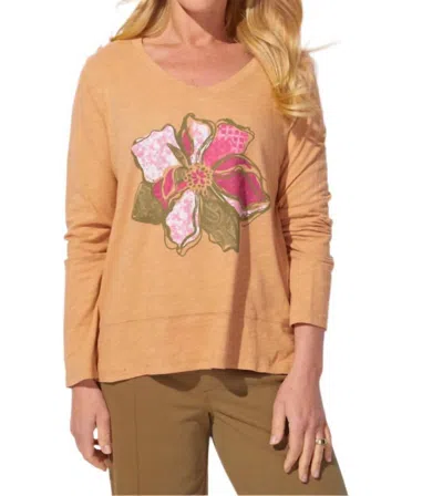 Escape By Habitat Destination Flower Easy Tee In Honey In Brown