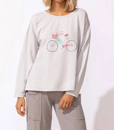 Escape By Habitat Destination Terry Bicycle Pullover In Dune In White