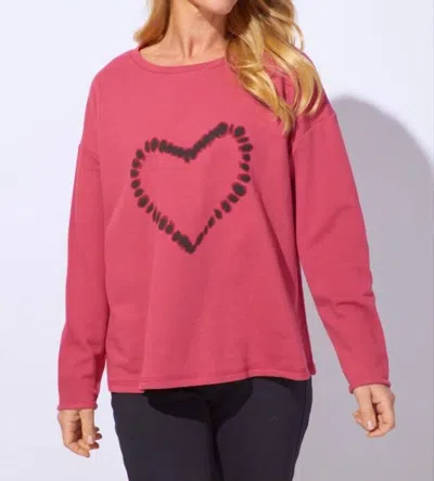 Escape By Habitat Fleece Hart Pullover In Pink