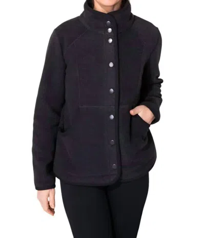 Escape By Habitat Frosted Polar Fleece Vail Jacket In Black