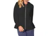 Escape By Habitat Terry Zip Front Beach Hoodie In Black In Black
