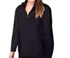 Escape By Habitat Ocean Front Terry Quarter Zip Pullover In Black In Black