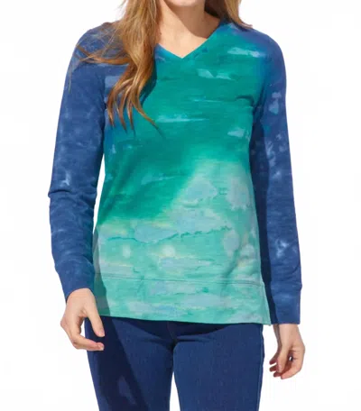 Escape By Habitat River Harmony Tunic In Emerald In Blue