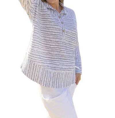 Escape By Habitat Seaside Pullover -bali Stripe In White
