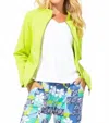 Escape By Habitat Sunwashed Zip Front Jacket In Daiquiri In Green