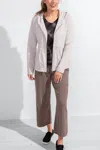 Escape By Habitat Terry Zip Front Beach Hoodie In Dune In Multi