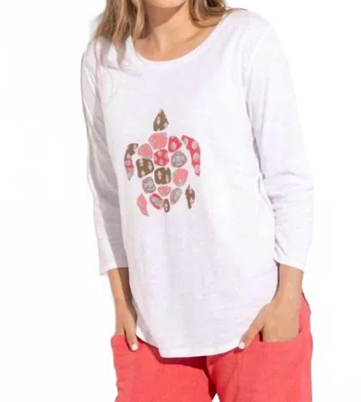Escape By Habitat Turtle Peruvian Cotton Destination T-shirt In Coral In Pink