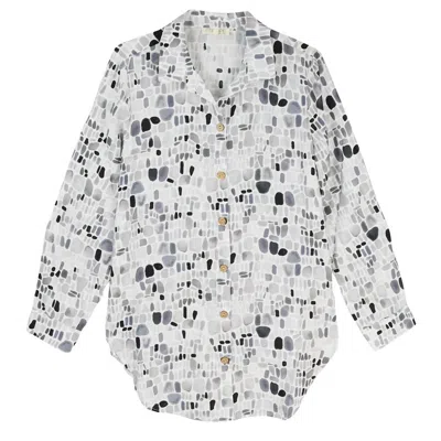 Escape By Habitat Women's Beach Shirt In Gray In White