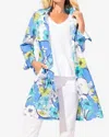 Escape By Habitat Coastal Cotton Floral Tunic Dress In Tropical Print In Multi
