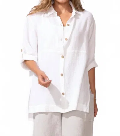 Escape By Habitat Women's Sunkiss Beach Shirt In White