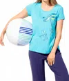 Escape Destination Tees Dragonflies Scoop Neck Tee In Maui