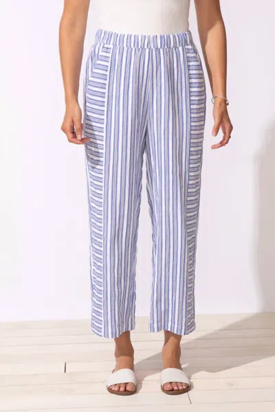 Escape Seaport Stripe Harborside Flood Pant In Blue