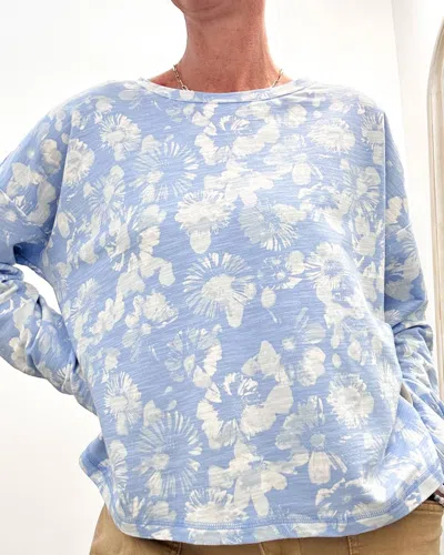 Escape Terry Pullover Sweatshirt In High Tide In Multi