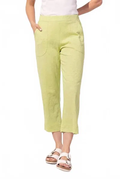 Escape Women's Cotton Capri Pants In Kiwi In Multi