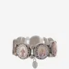 Escapulario Wooden Bracelet With Saints Print