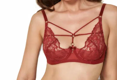 Escora Selma Spectacular Shelf Bra In Fireplace Red