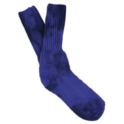 Escuyer Black Strong Blue Tie Dye Socks