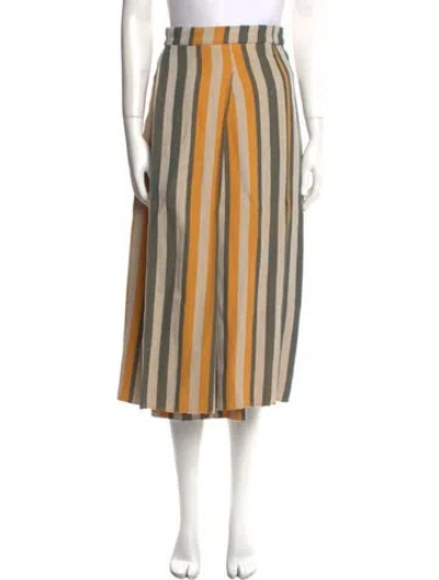 Pre-owned Escvdo Alpaca Midi Length Skirt In Neutral