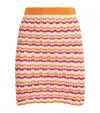 Escvdo Crochet Wayra Mini Skirt In Orange