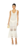 Escvdo Ensenada Maxi Dress In 象牙白